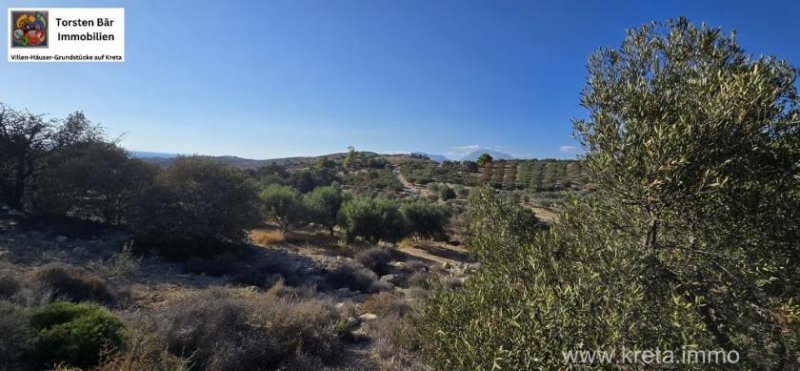 Kalamaki Kreta, Kalamaki Grundstück Meerblick und Blick auf die Palastanlagen von Phaistos Grundstück kaufen